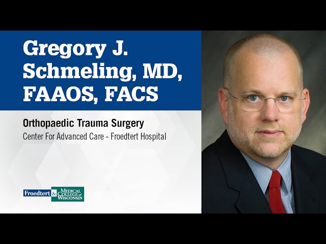 Watch Gregory J.  Schmeling, orthopaedic trauma Surgery on YouTube.