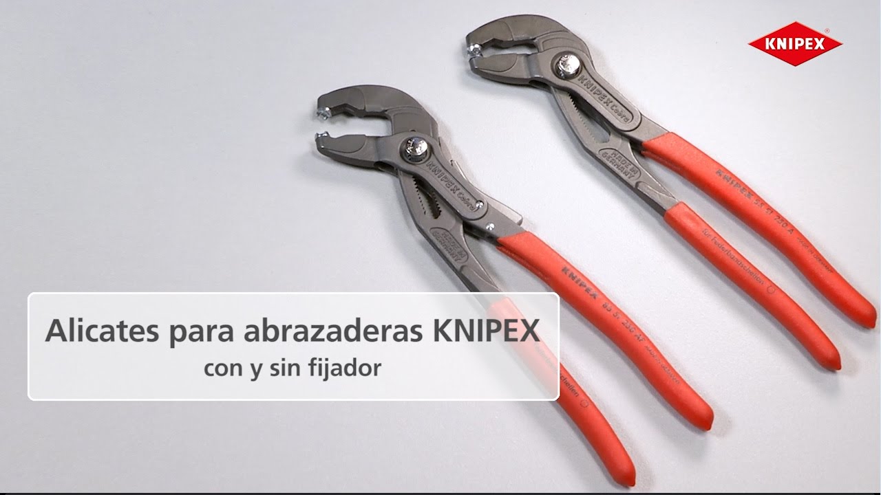 Provisional Regularidad orgánico KNIPEX Alicate para abrazaderas con fijador (85 51 250 AF) - YouTube