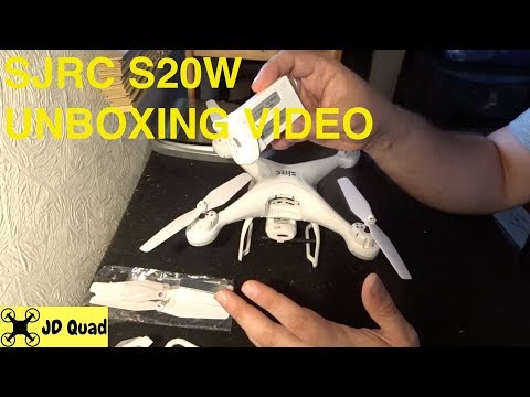 SJRC S20W GPS Quadcopter Drone Unboxing Video - YouTube