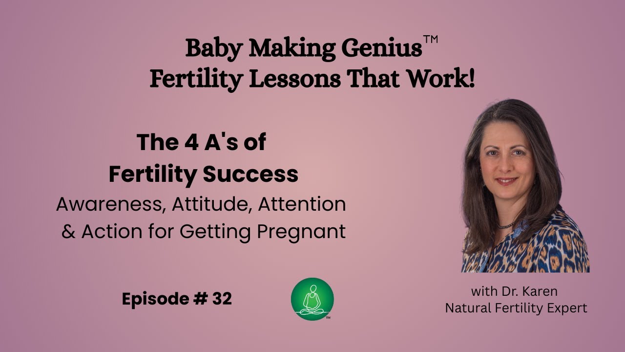 The 4 A's of Fertility Success | Awareness, Attitude, Attention & Action for Getting Pregnant