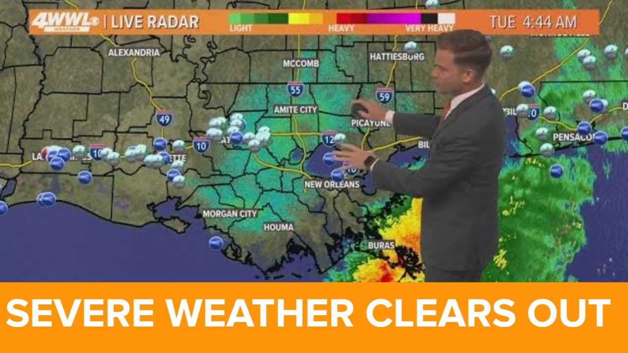 New Orleans Weather: Rain clearing, nicer weather returns Tuesday ...