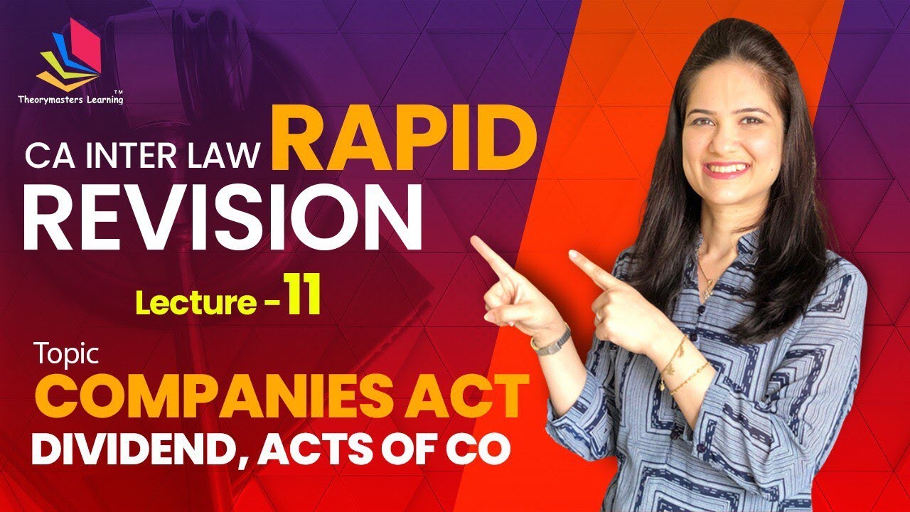 CA Inter Law | Revision Lecture 11 | Nov 22 | CA Preeti Aggarwal
