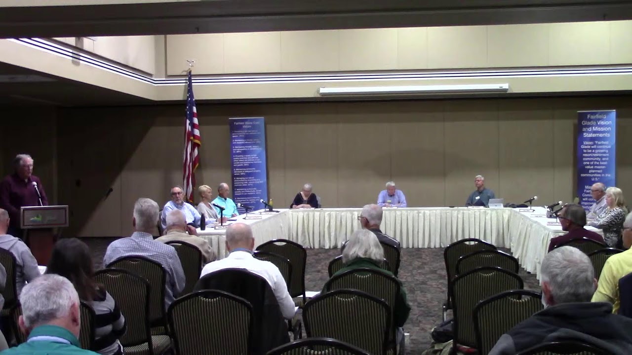 Fairfield Glade Board Meeting 10/28/2021 YouTube