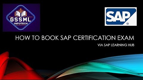 How to schedule SAP certification exam via SAP Learning hub