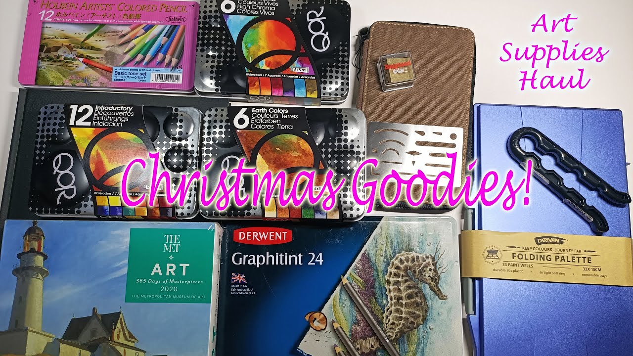 Art Supplies Haul, Christmas 2019 YouTube
