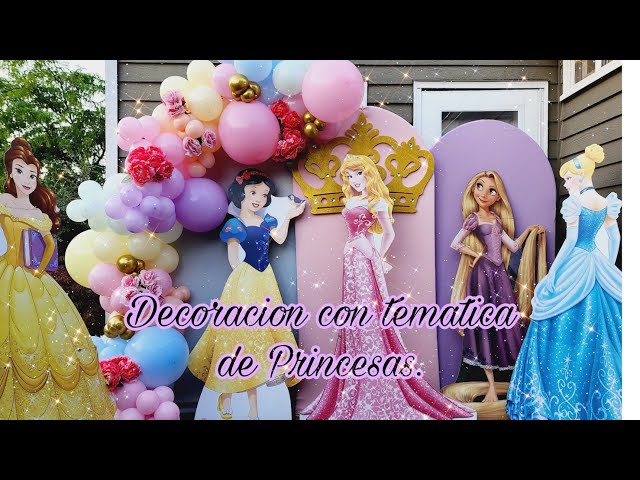 Decoracion con tematica de Princesas Idea #1./Princess theme