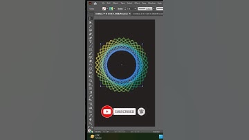 How to create simple mandala design in illustrator #shorts #short #graphicdesign #adobe #mandala