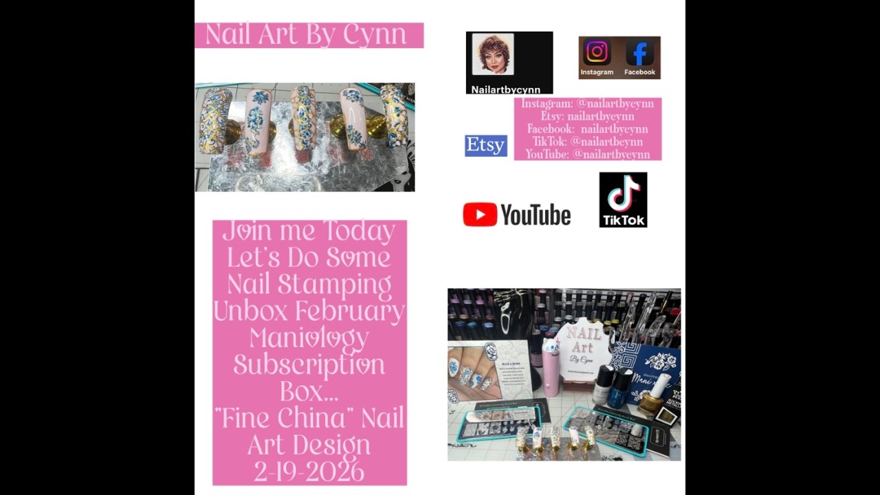 Fine China Maniology Nail Stamped Art Design 12 19 26