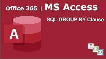 How to use SQL GROUP BY in MS Access - Office 365