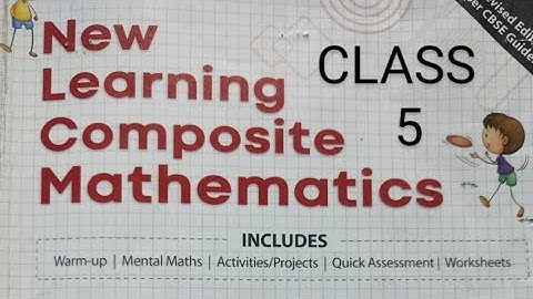 Class 5 | New Learning Composite Mathematics | Chapter-15 | Self Practice 15C (Questions 1 to 3)