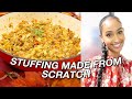 THE EASIEST HOMEMADE STUFFING RECIPE FROM SCRATCH Thanksgiving stuffing for beignners