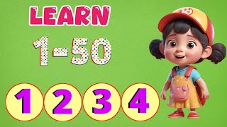 Counting 1 to 50|123 Song|Counting|Counting Numbers Song|123 Counting|Numbers||Kids MathFun|🌟