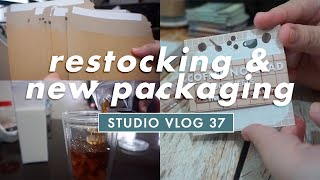 Studio Vlog 37 ✧ New packaging + restocking stickers ✧ Philippines