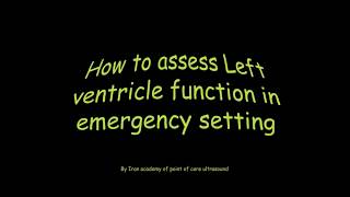 EPSS, assessing left ventricle function (video 1)