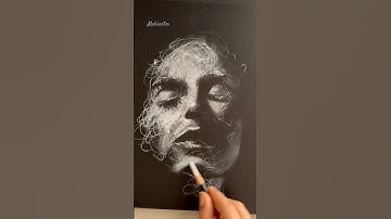 Expressive Line Portrait Drawing Tutorial / charcoal drawing