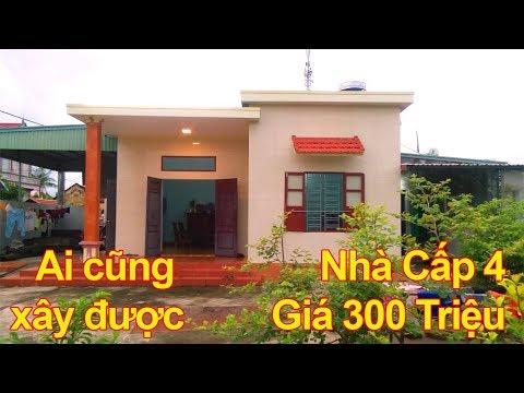 NHÀ CẤP 4 MÁI BẰNG GIÁ RẺ 300 TRIỆU ĐẦY ĐỦ CÔNG NĂNG Ở HẢI PHÒNG