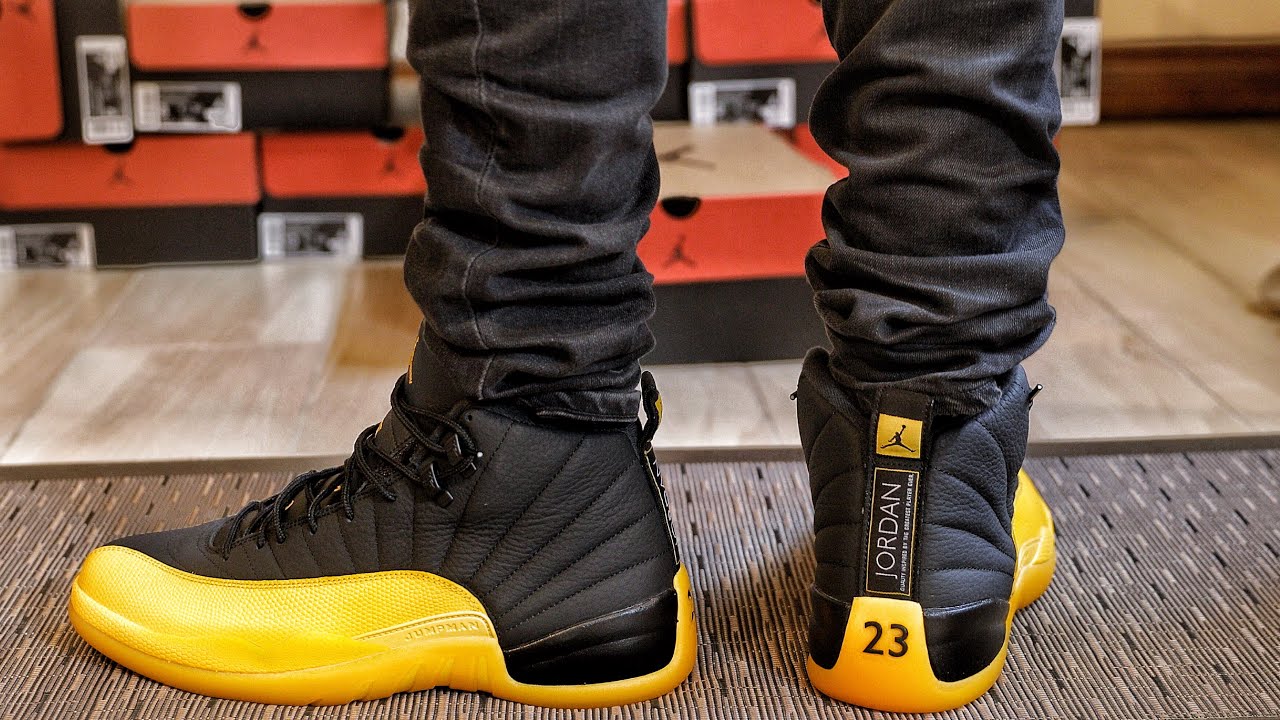 black university gold jordan 12