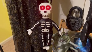 Gemmy 2010 Animated Talking Rattle-On Skeleton Reupload