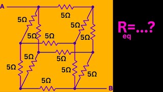 Evaluate the Equivalent Resistance R- eq of complex Circuit
