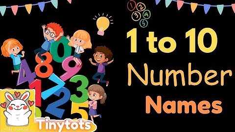 Let’s Learn Numbers 1 to 10 with Spelling – The Fun Way! | Tinytots