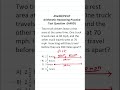 ASVAB/PiCAT Arithmetic Reasoning Practice Test Question: Distance, Rate, and Time (d = rt)