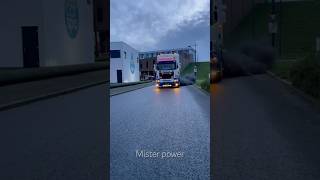 Mister power Scania 164 480 V8 shorts scania smoke
