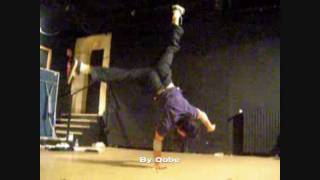 Bboy Darkness - One Hand Stand Practice (Original Gambler Crew) 2009