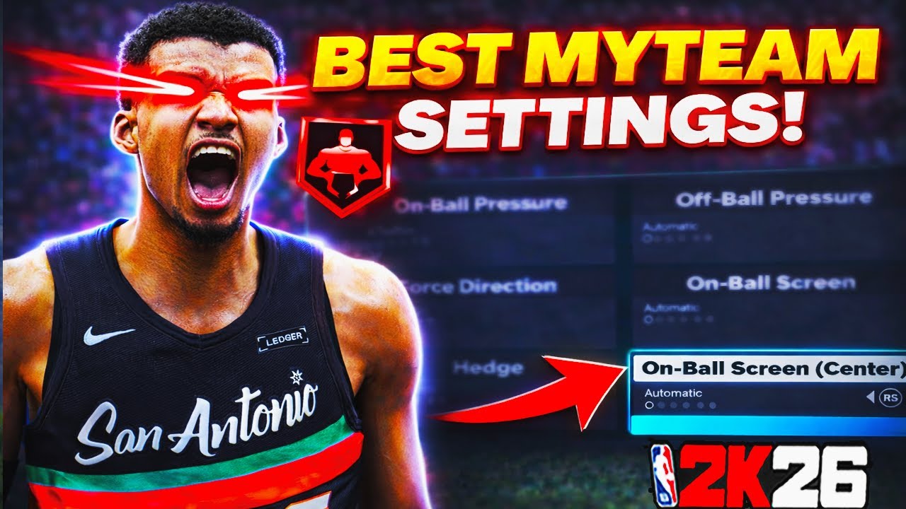 ЛУЧШИЕ НАСТРОЙКИ ЗАЩИТЫ В РЕЖИМЕ MYTEAM ДЛЯ NBA 2K26! ПРЕКРАТИТЕ ПИК-Н-РОЛЛ! СОХРАНИТЕ СВОИ НАСТР...