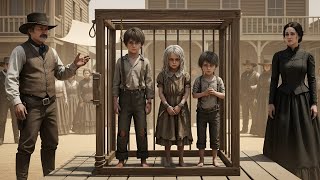 Lonely Widow Bought Three Silent Orphans Locked in a Cage, Then Took Them When One Said Her Name