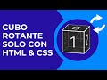 Implemento un cubo rotante con solo CSS