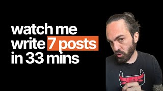 How I Wrote 7 LinkedIn Posts In 33 Minutes (3 Easy Steps)