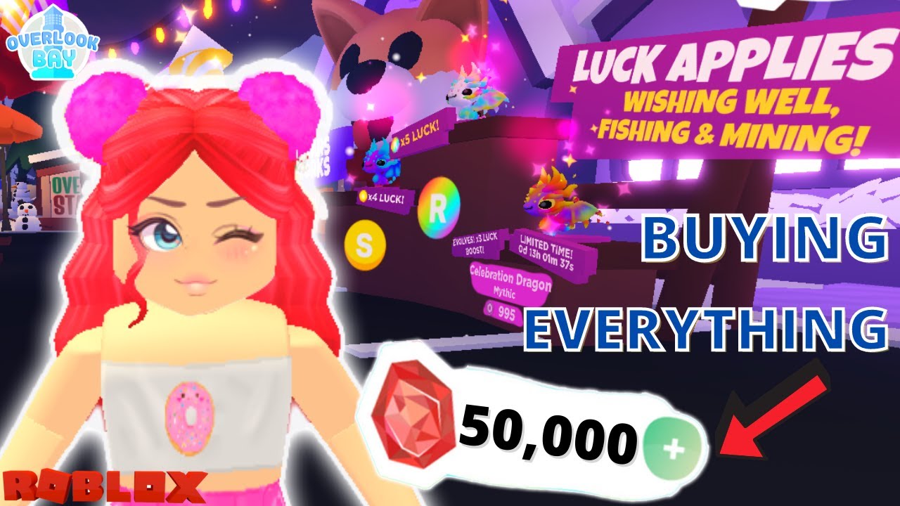 Buying EVERY ITEM In Overlook Bay New Year's Event!Costs 15K Robux! ALL Dragons,Fireworks & Vehicles