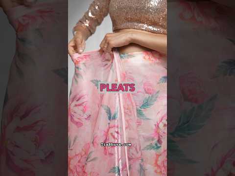 Organza Saree Draping