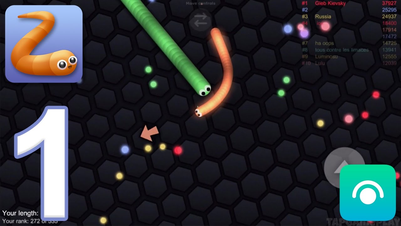 Slither.io - Gameplay Walkthrough Part 1 (iOS, Android) 