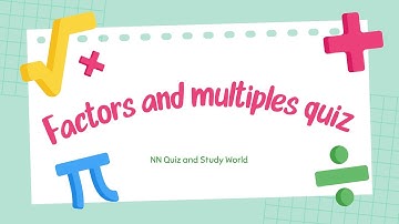 Quiz on Factors and Multiples | Factors Quiz | Multiples Quiz| Class 6 Math |