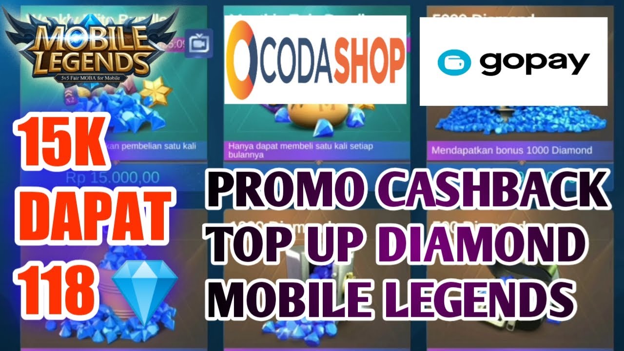 Top Up Diamonds Di Codashop Dapat Cashback Dari Gopay Mantul Lebih Murah Boss