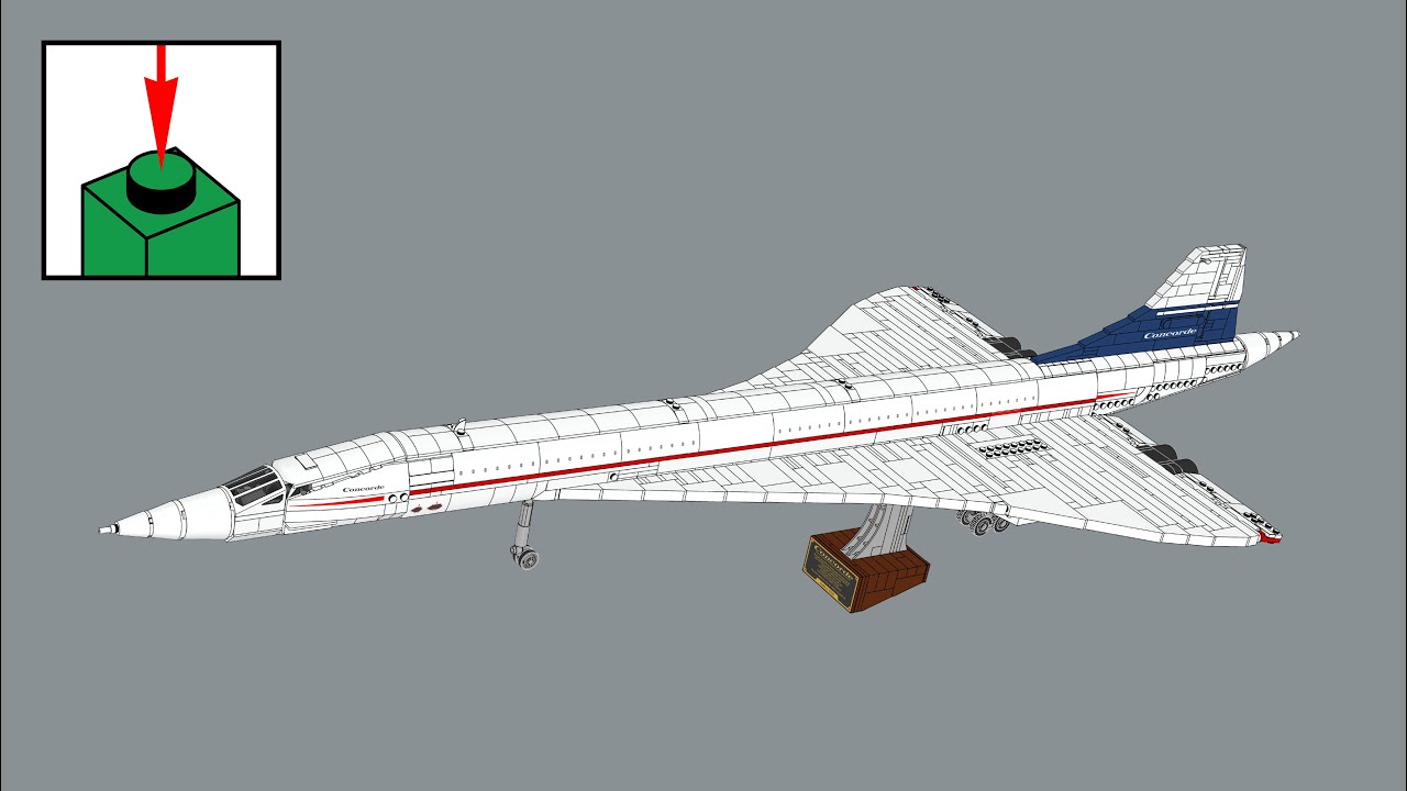 LEGO Icons 10318, Concorde - building instructions 