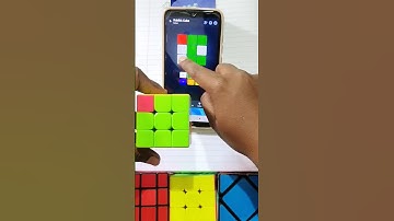 Cube solve app || cube solver app || cube solve with app || #shorts #shortsfeed #cube