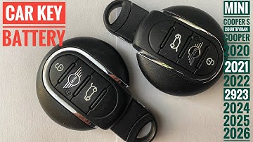 Mini Cooper S Key Fob Battery Replacement ( 2020-2025) - easy diy video