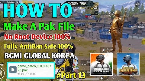 How To Make a Pak File Antiban Fully || Pak File Kaise Banaye With No Root Mobile Device #pubgmobile