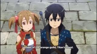 Sword Art Online Kirito vs Rosalia ( eng Sub)