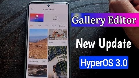 Mi gallery Video editor new Update HyperOS 3.0 | Redmi | Poco
