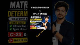 Matrices and Determinants #polytechnic #m1 #engineering #mathematics #intermediate #matrix