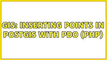 GIS: inserting points in postgis with pdo (php) (2 Solutions!!)