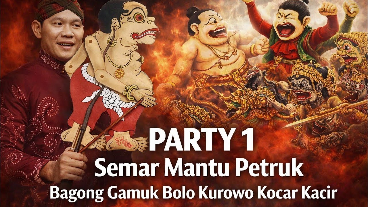 Semar mantu part 1 .Bagong lanPetruk ngamuk bolo kurowo kocar kacir // Ki Seno nugroho