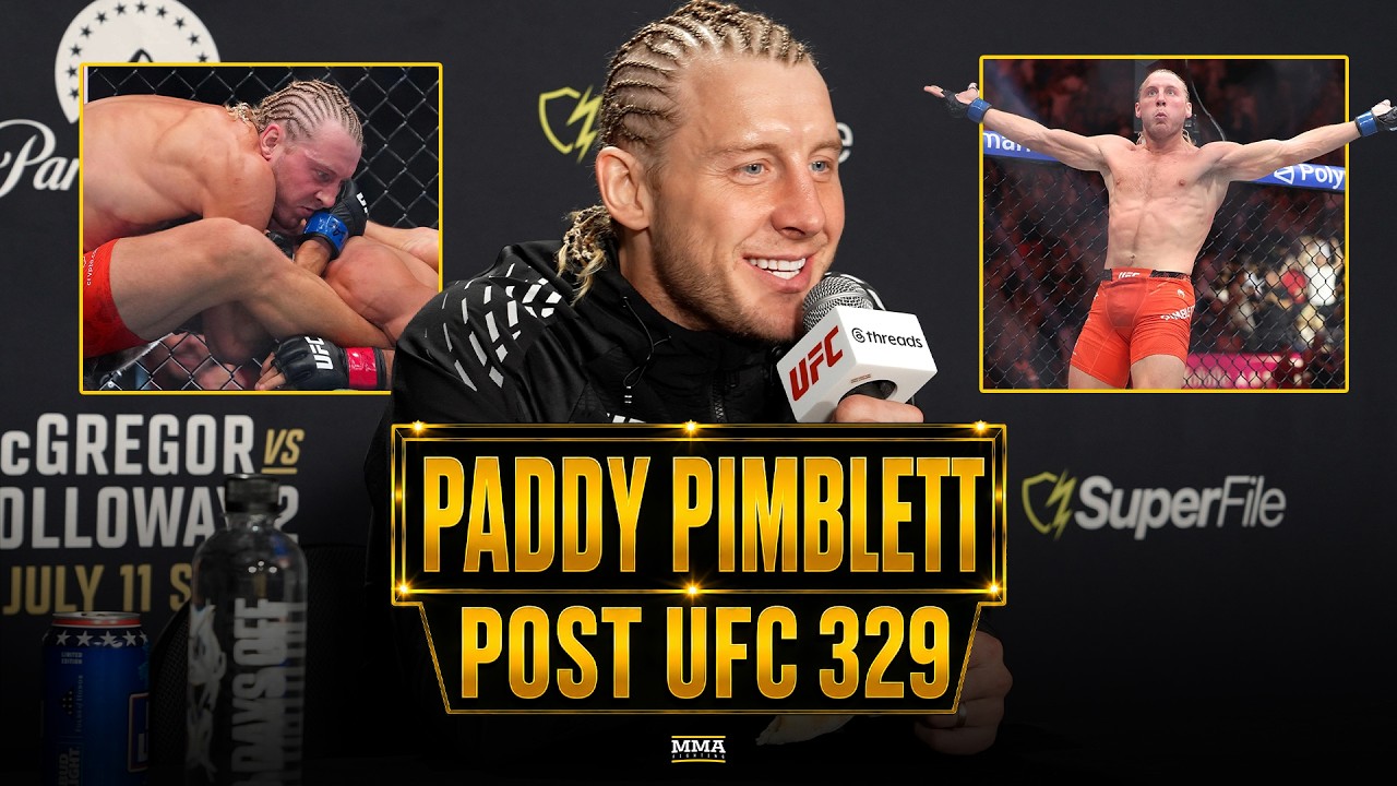 Paddy Pimblett REACTS To UFC 329 Win, Conor McGregor Injury | MMA Fighting
