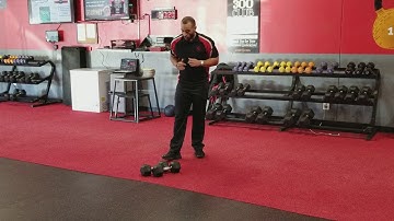 Dumbbell: Squat Thrust Renegade Row Curl & Press