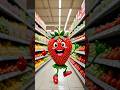 Crazy Strawberry Avocado And Mango Are Dancing Joyfully In The Supermarket Dance Strawberry 