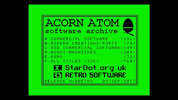 MiSTer (FPGA): Acorn Atom Core (beta)