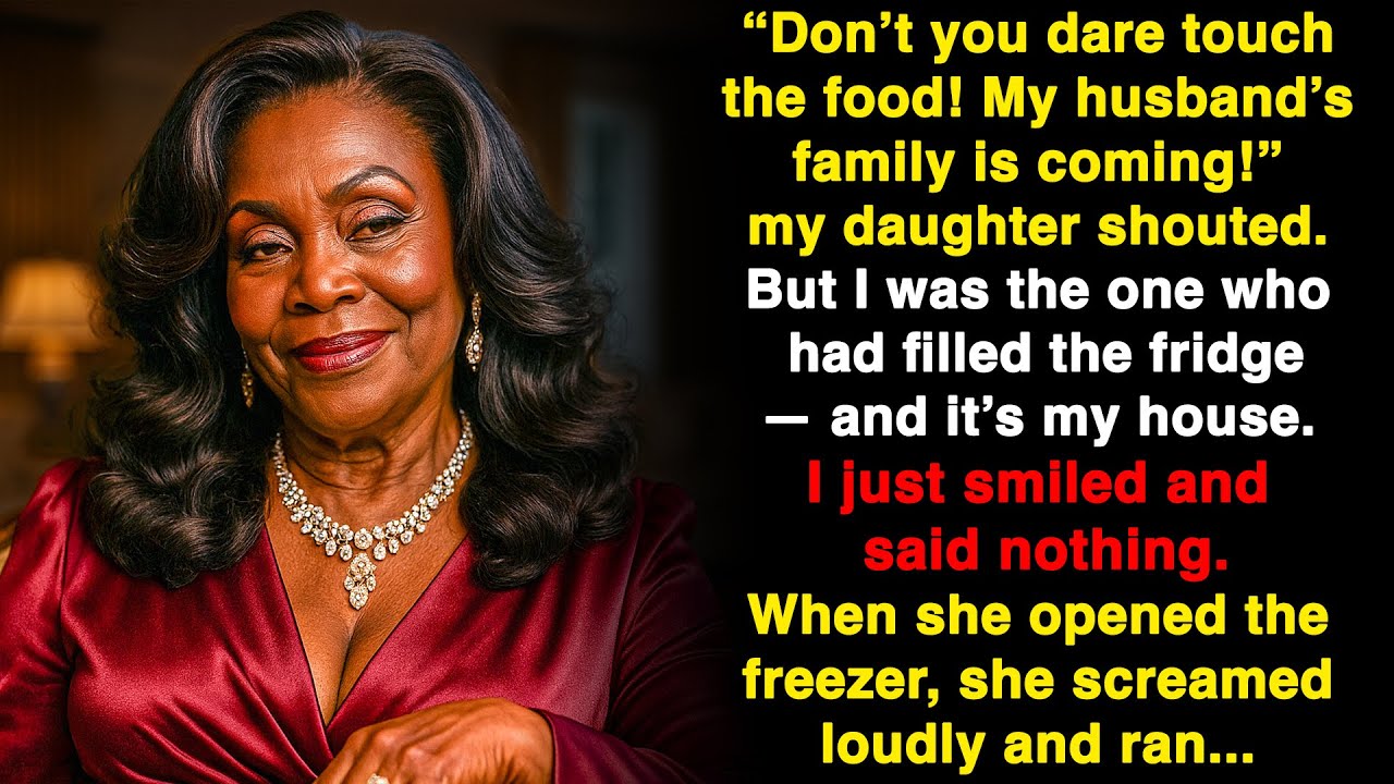 My daughter was bossing me around in my own house – but when she opened the freezer…